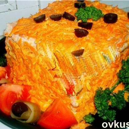 Закусочный торт из курицы