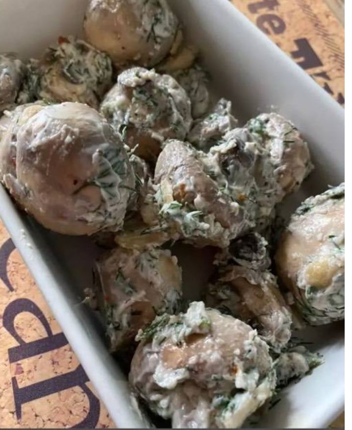 Запечённые шампиньоны
