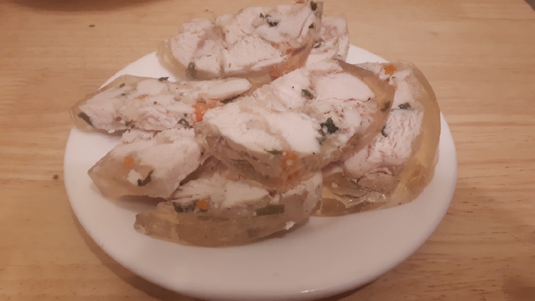 Куриное филе как колбаса в желе