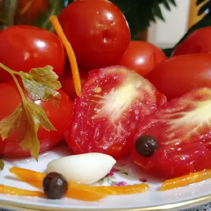 Маринованные помидоры. Удобный рецепт с лимонкой (или уксусом)