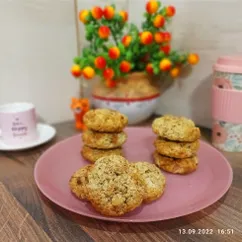 Овсяное печенье с яблоками и орехами 🍎