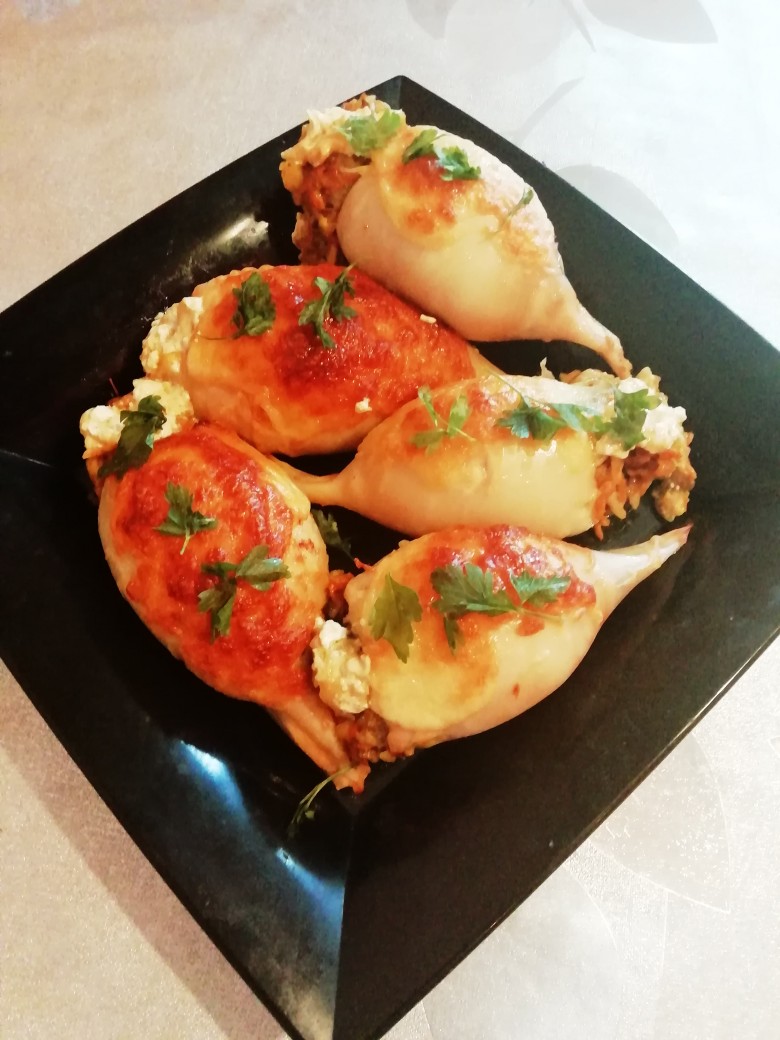 Жареная картошка с кальмарами (на сковороде)