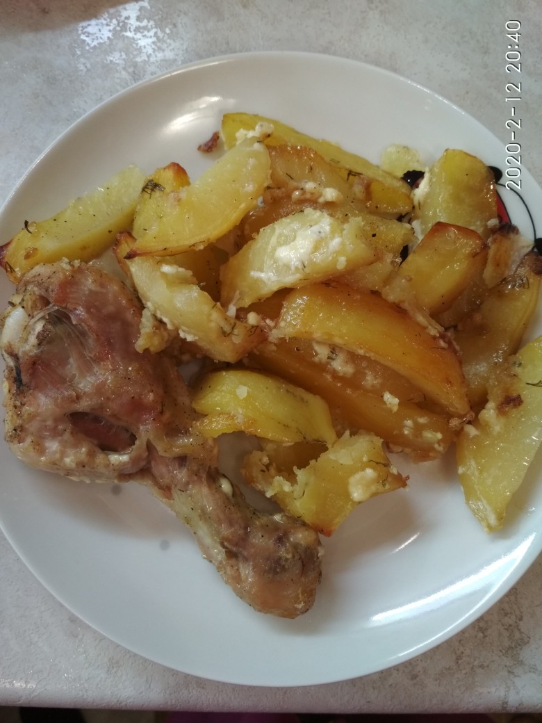 Курочка с картошкой