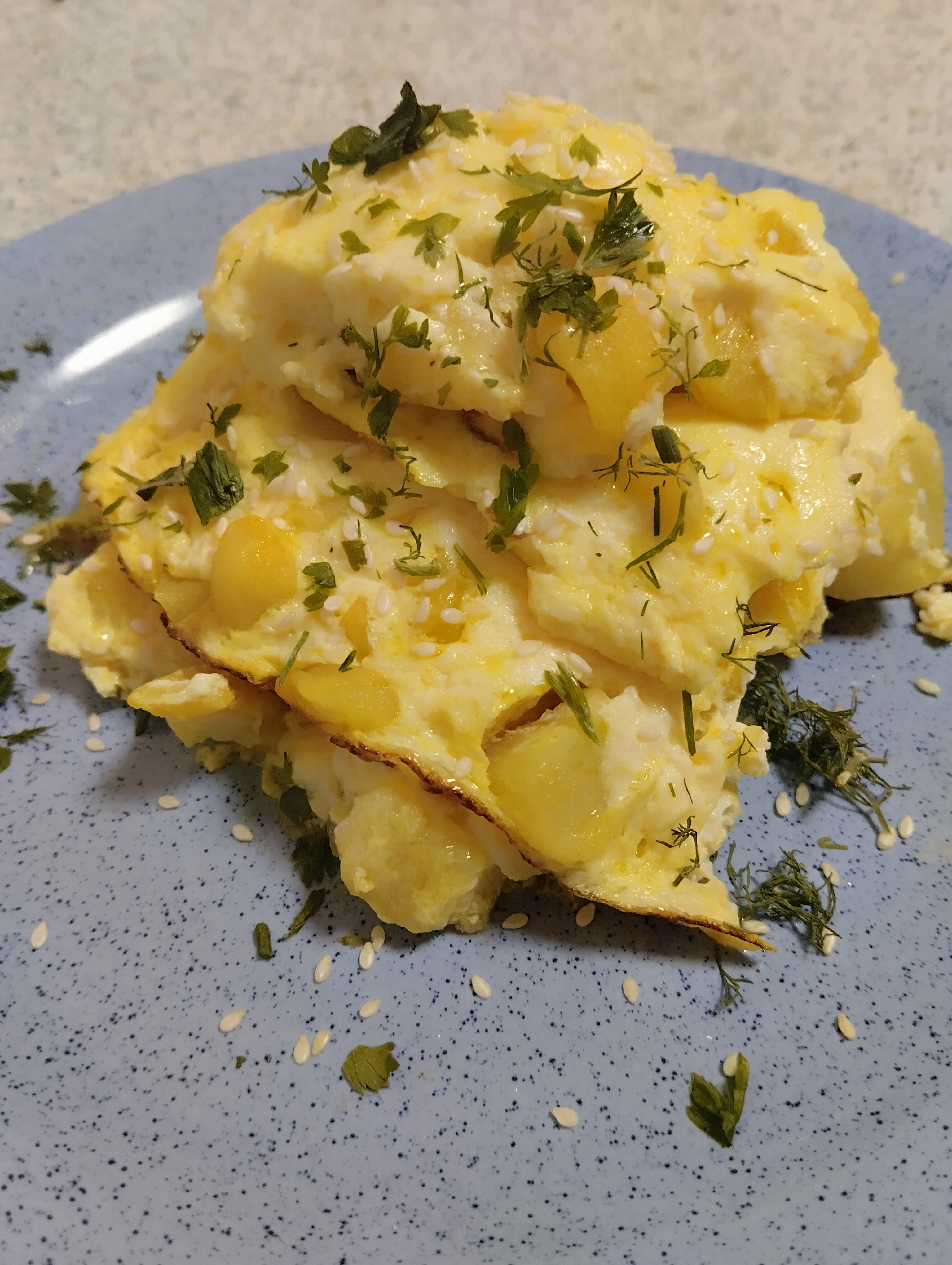 Омлет с кабачками