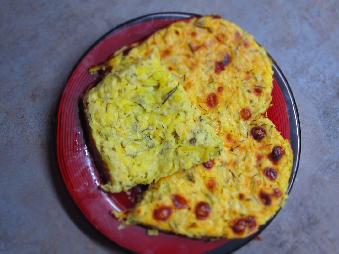 Запеканка кабачок с творогом и сыром