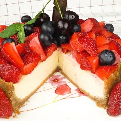 Чизкейк с клубникой. Простой рецепт | Cheesecake with strawberry. Easy recipe