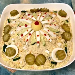 Салат «Оливье» с курицей