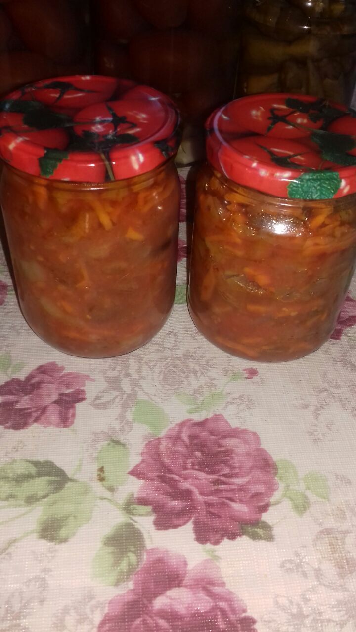 Фасоль с овощами на зиму