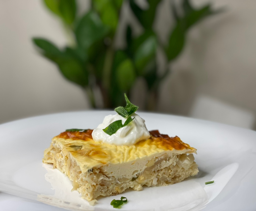 Заливной пирог с капустой и картофелем - рецепт автора Ирина Семененко