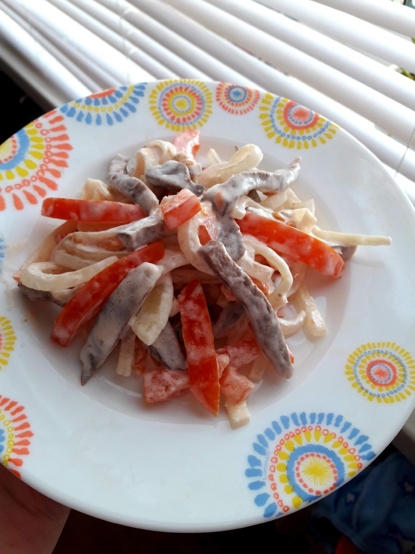 Салат с сердцем