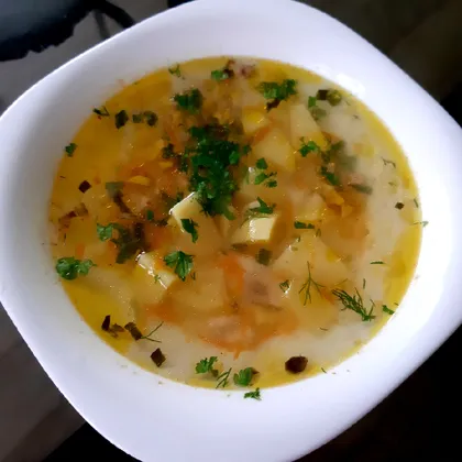 Куриный суп с картофелем и вермишелью