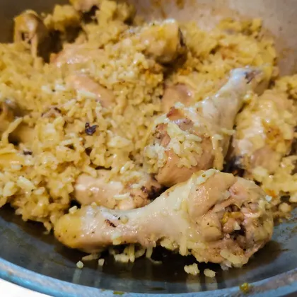 Рецепт: Тушеные куриные ножки с рисом - в мультиварке
