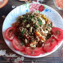 Гречка с овощами 🌽🥕 и курицей 🐔