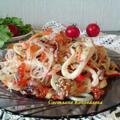 Стеклянный салат по- филиппински 'Панзит'