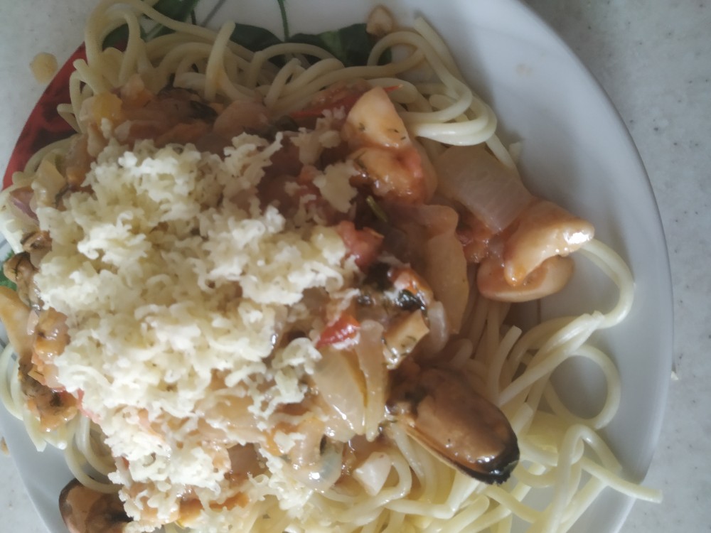 Спагетти с морепродуктами как приготовить рецепт с фото