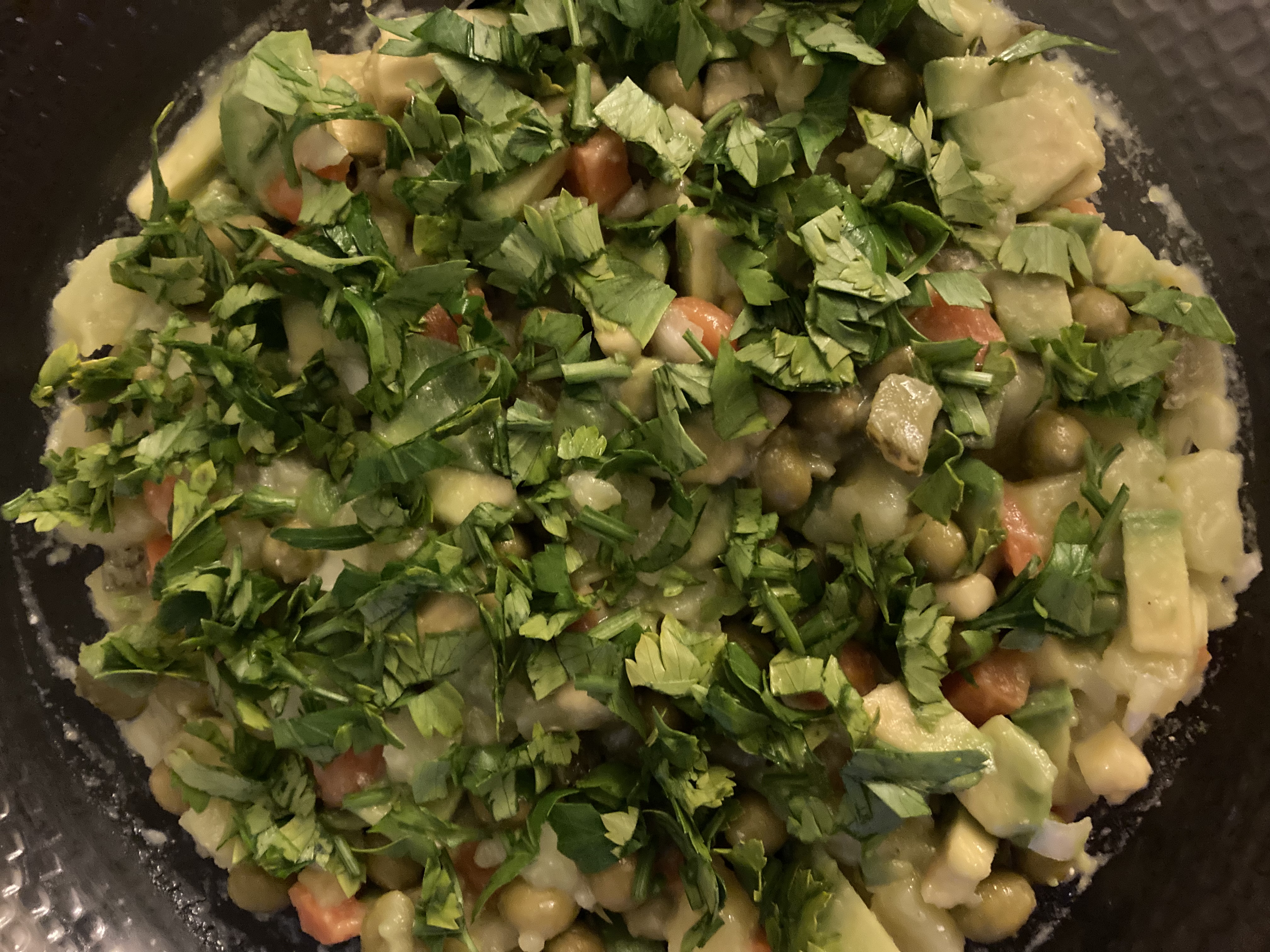 Салат «Оливье постный»