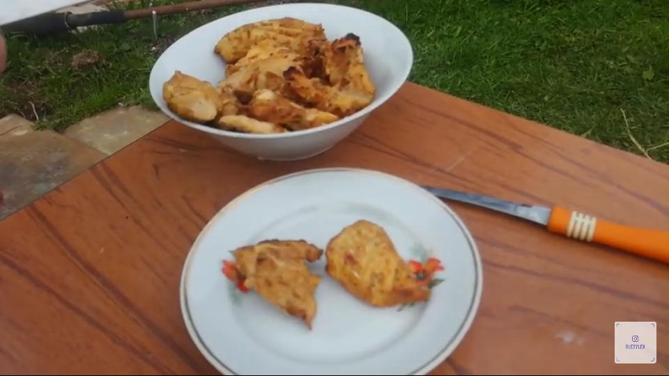Сочная курочка на мангале