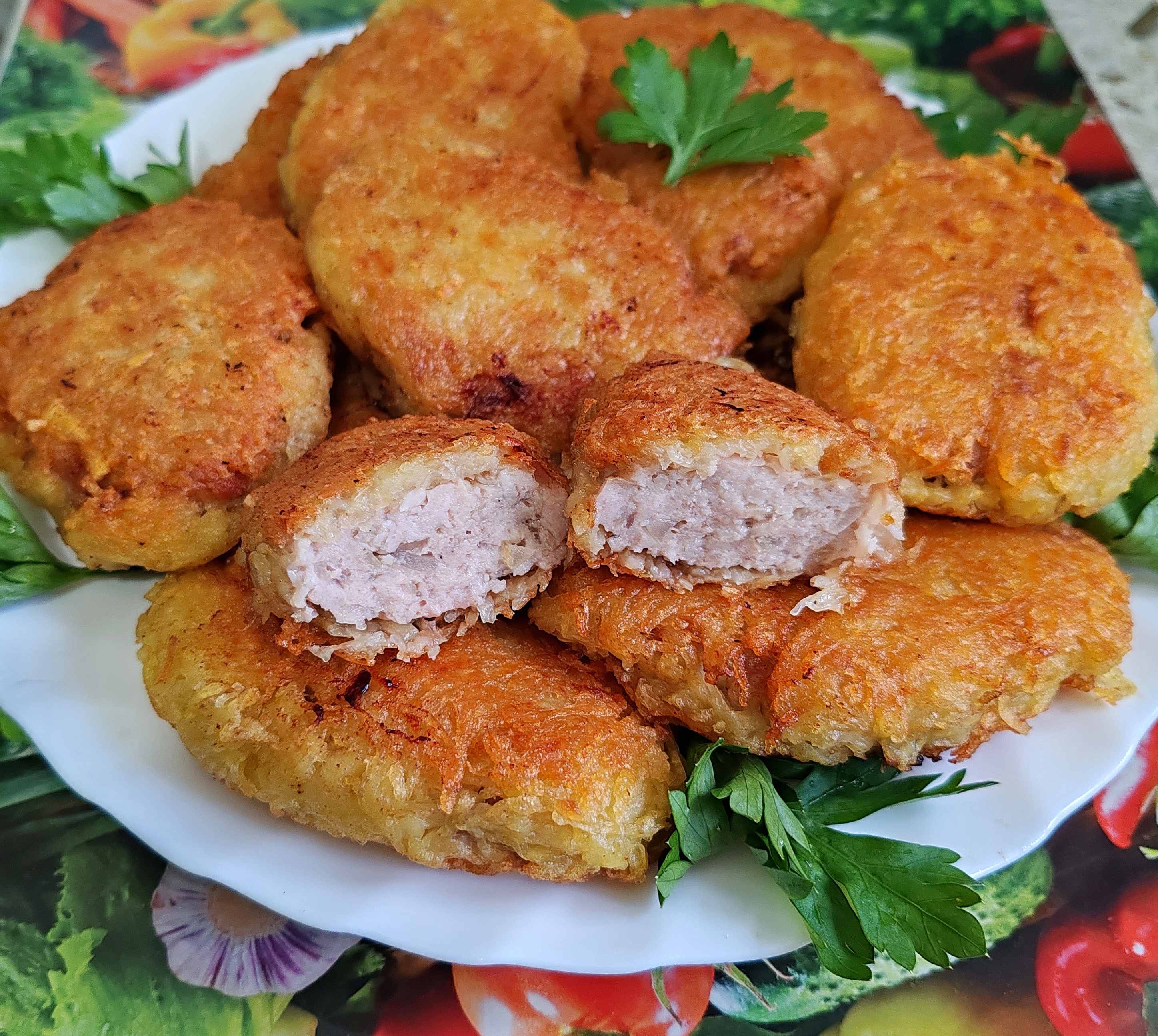 "Медвежья лапка" (котлетки в картофельной шубке) 
