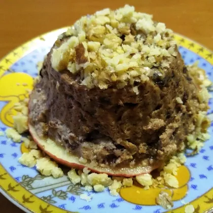 Творожный десерт с черносливом в микроволновке