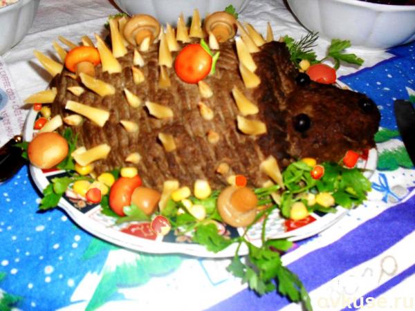 Печёночный паштет "Ёжик"