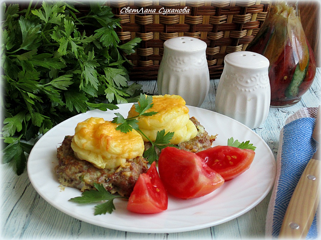 Котлеты с картофельной шапочкой рецепт с фото пошаговый от Лана Вкусная -  Овкусе.ру