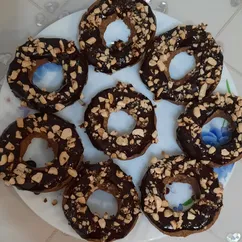 ПП творожные колечки с шоколадом и арахисом🍩🥜🍫