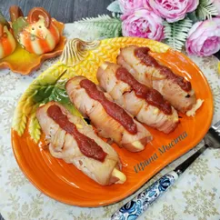 Сосиски с сыром в аэрогриле 