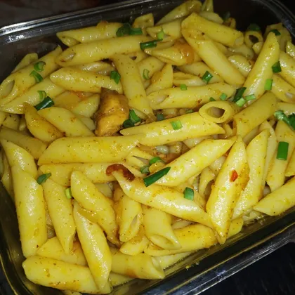 Макароны с мясом курицы🍝🍝🍝