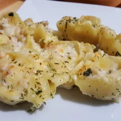 Ракушки с фаршем из индейки