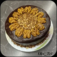 Торт «Черемуховый» с черносливом и грецкими орехами