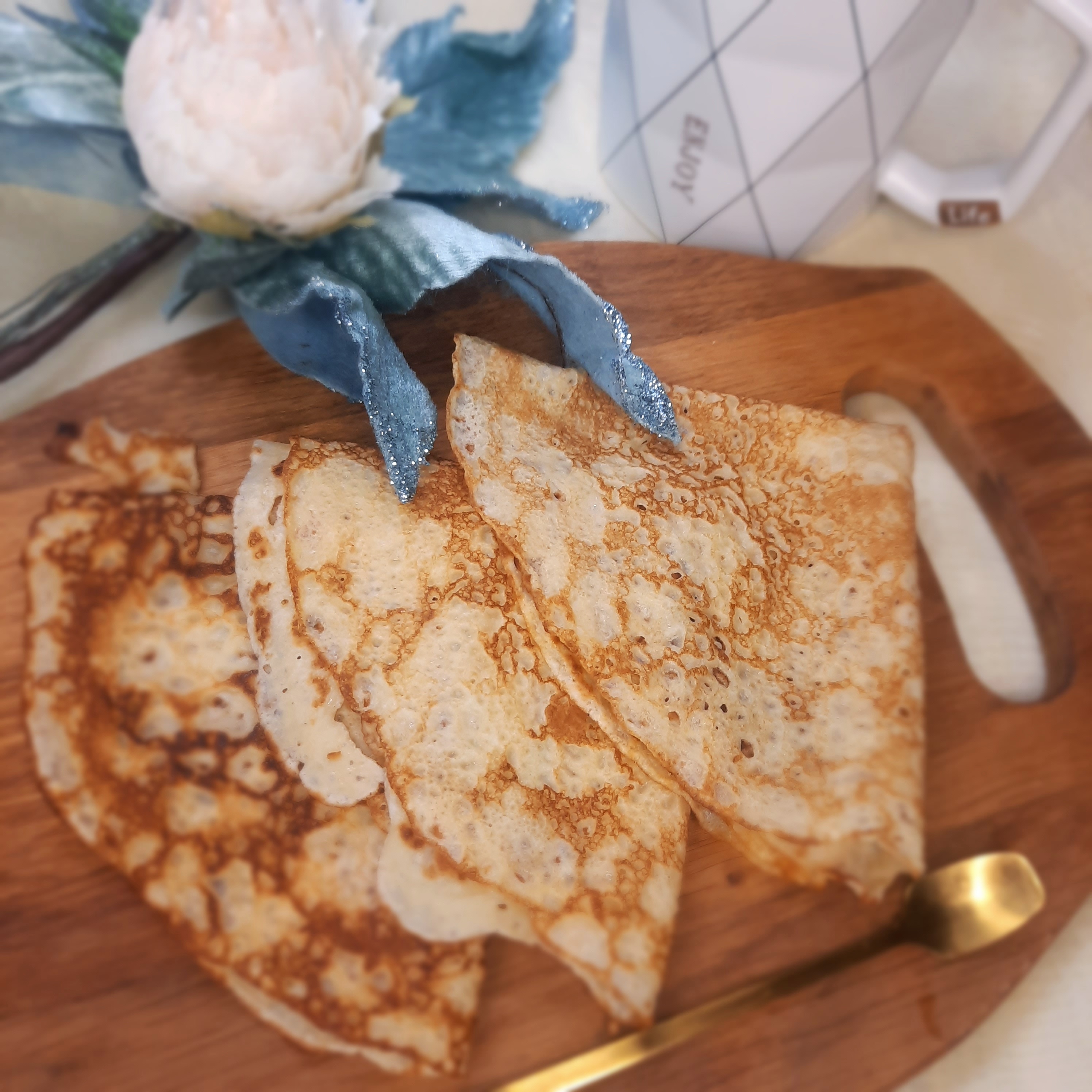 Блины на молоке с крахмалом