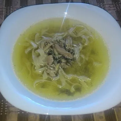 Куриный суп с лапшой по-домашнему