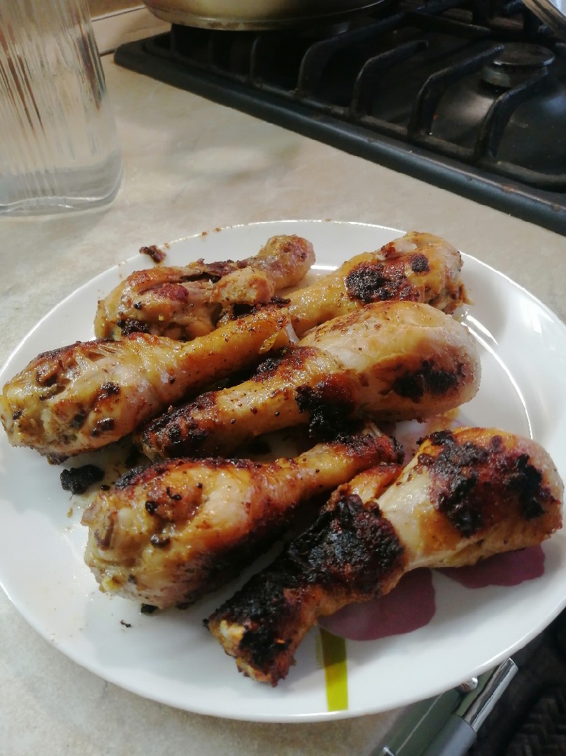Жареные голени курочки