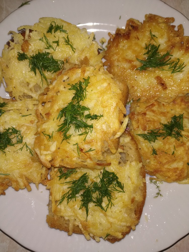 Гренки с картошкой