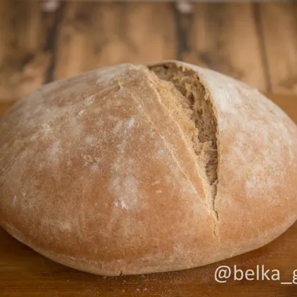 Бездрожжевой хлеб из двух видов муки