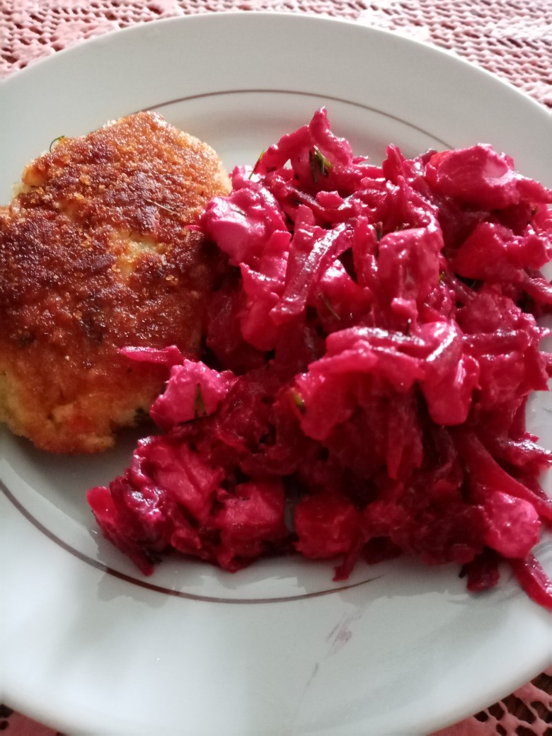 Салат из свёклы и апельсина