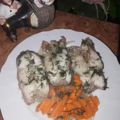 Морской окунь с овощами 🐟🥕😋