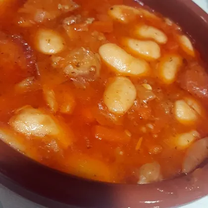 Испанский суп с фасолью