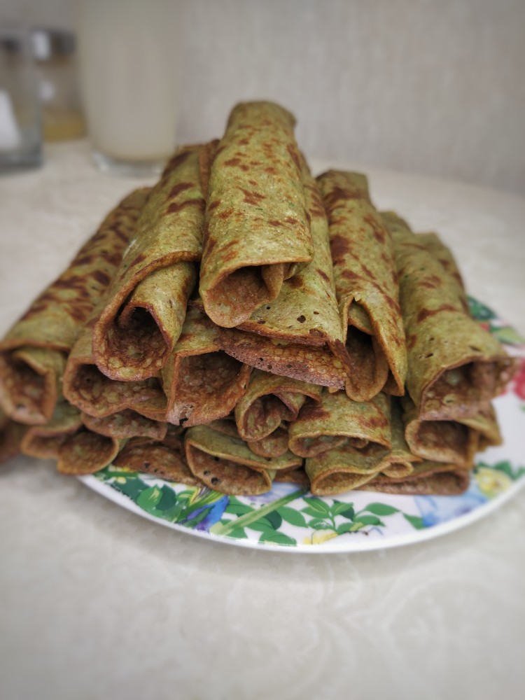 Луковые блинчики на ржаной муке
