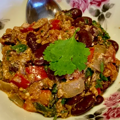 Закуска из красной фасоли по-грузински