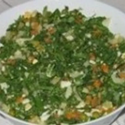 Салат-заготовка с редисом и зеленью