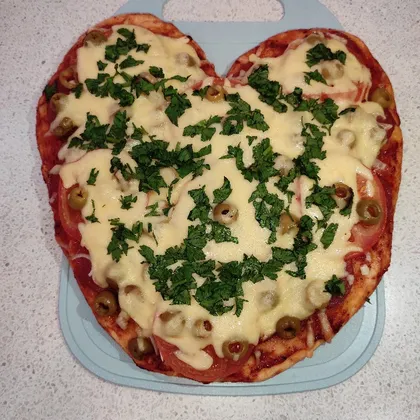 🍕 Пицца в форме сердца