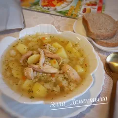 Куриный суп со звёздочками