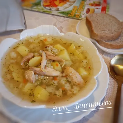 Куриный суп со звёздочками