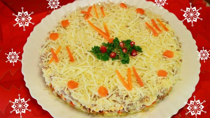 рецепт новогодние куранты салат с фото | Дзен