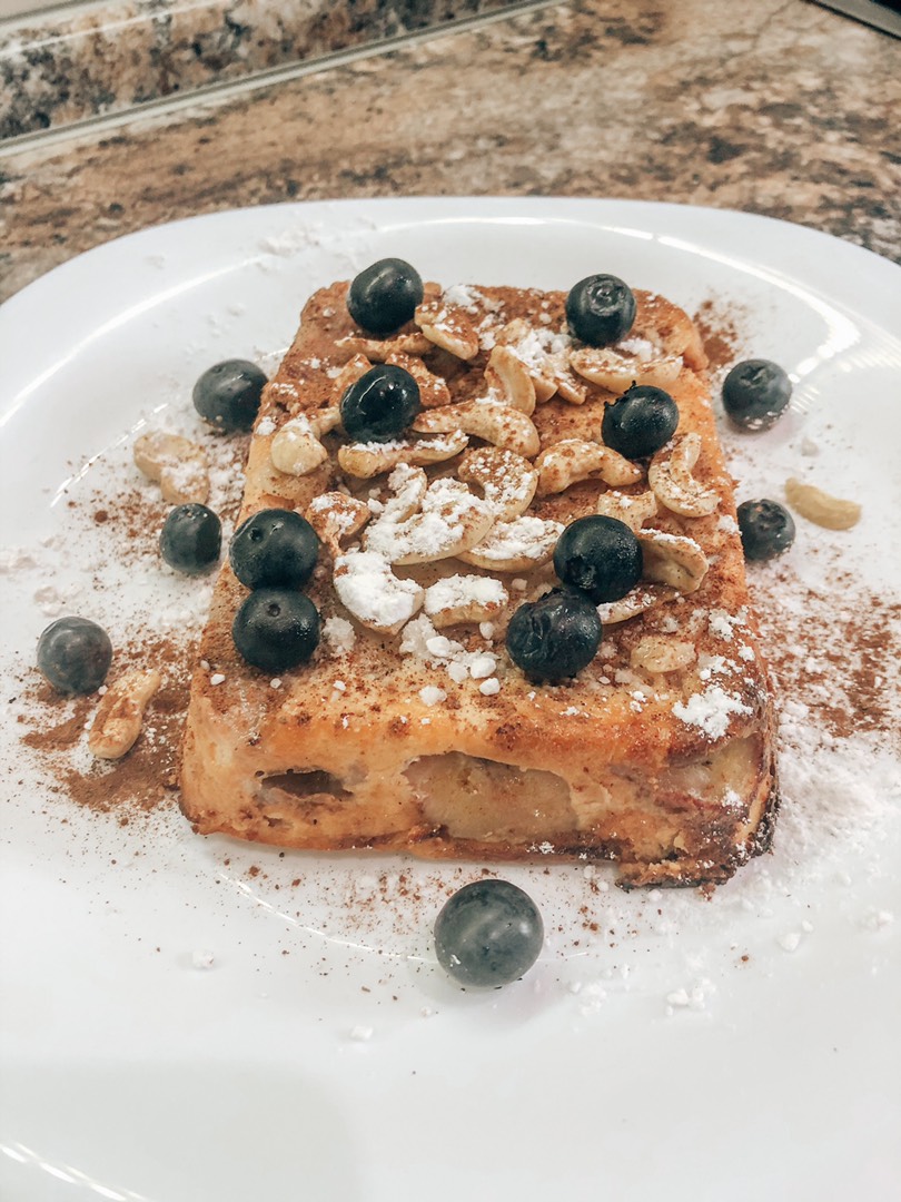 Запечённые бананы с творогом