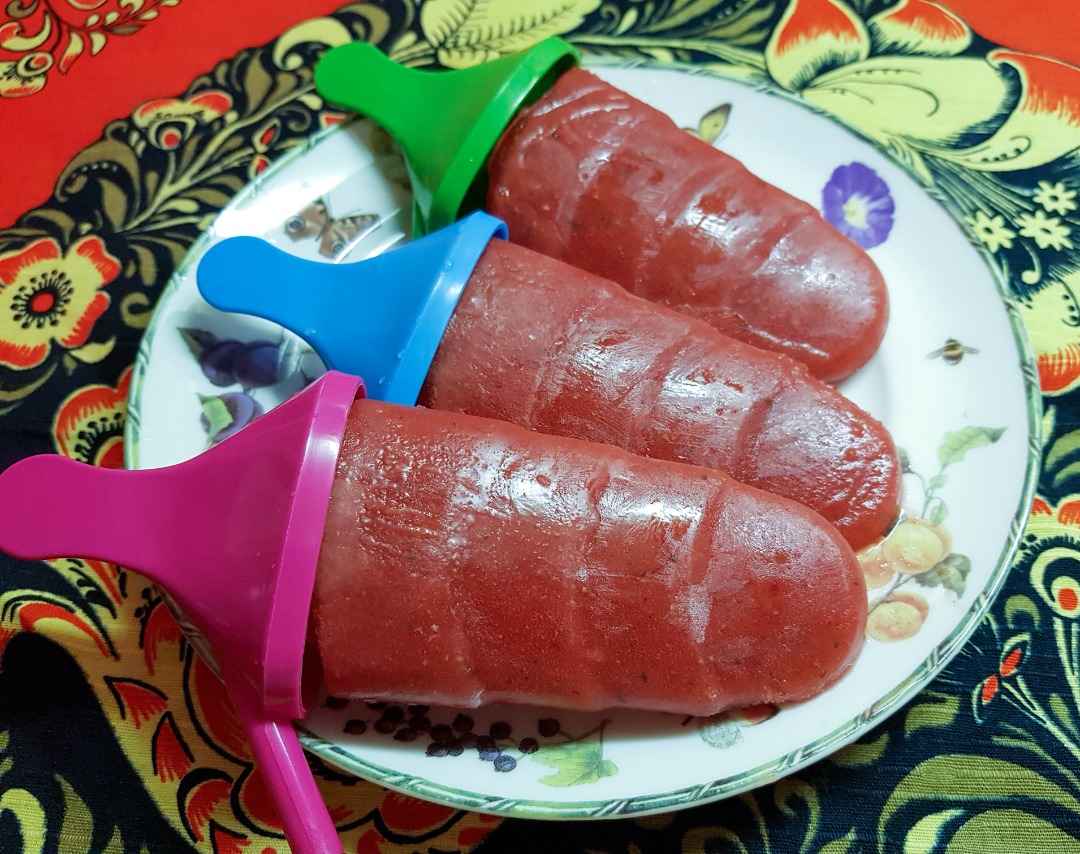 Арбузно-клубничное мороженое