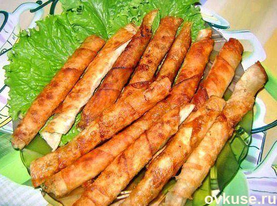 Закусочные рулетики из лаваша