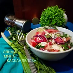 Овощной салат с помидорами и огурцами 🥗