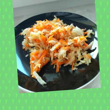 Салат с морковью и чёрной редькой